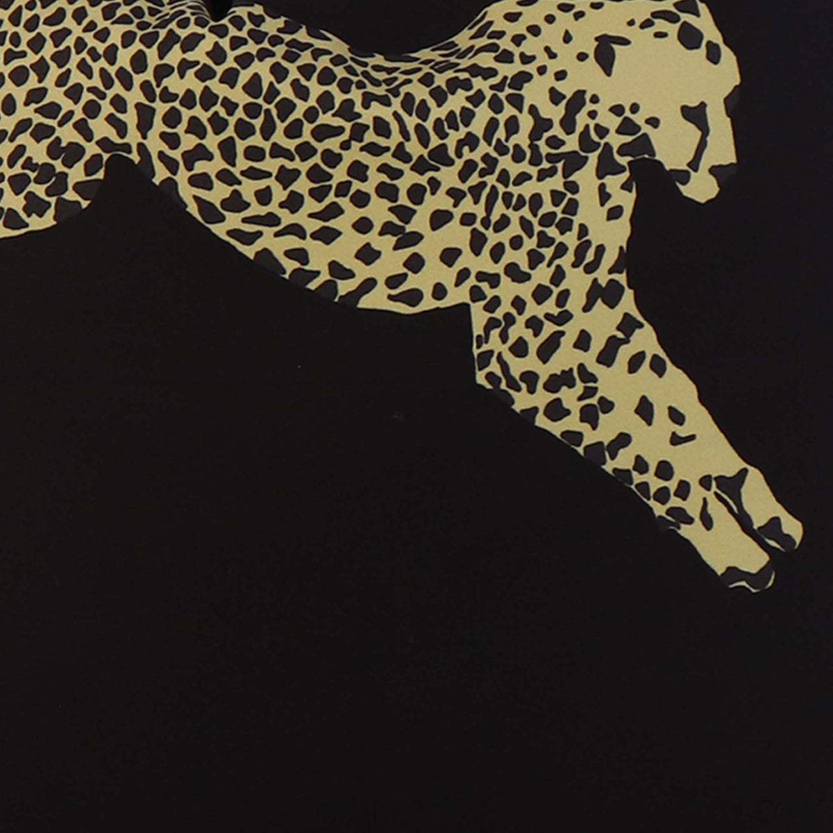 Leaping Cheetah Black Magic / 4x4 inch Fabric Swatch