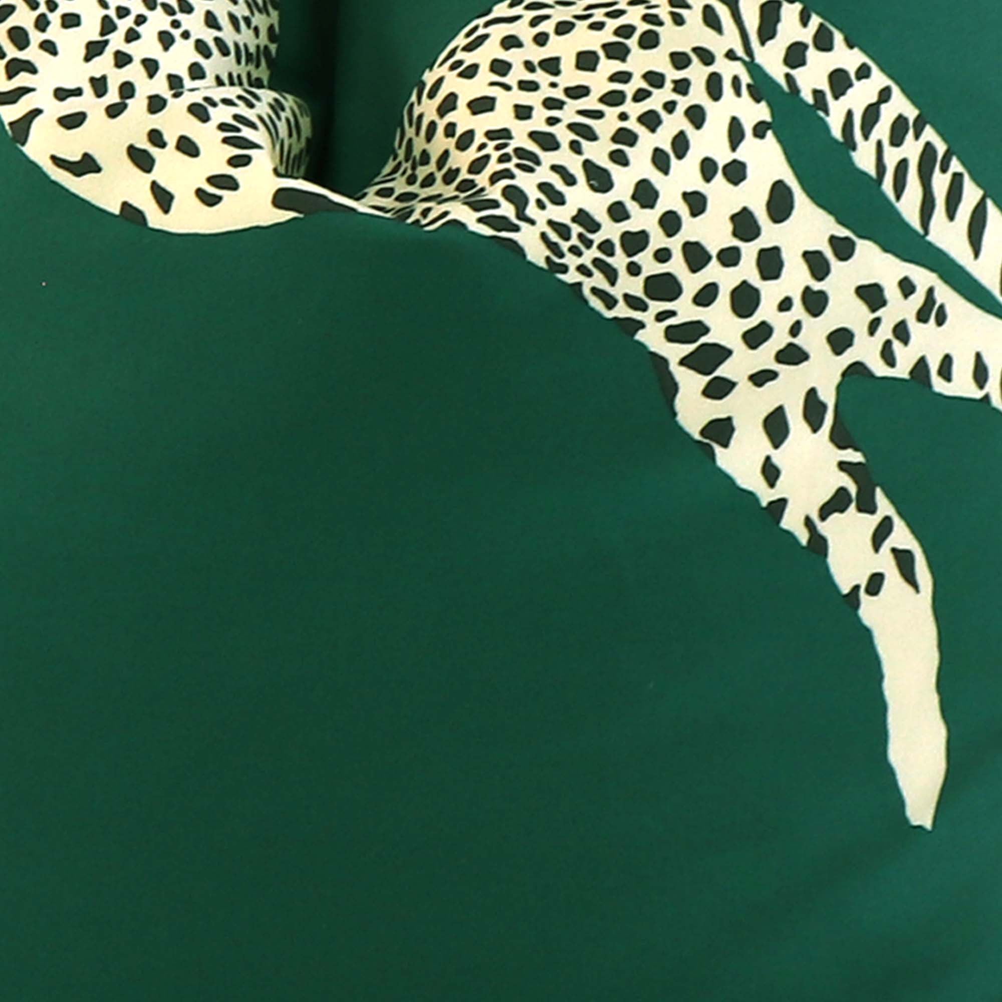 Leaping Cheetah Evergreen / 4x4 inch Fabric Swatch
