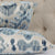 Scalamandre Tashkent Pacific Blue Ikat Velvet Designer Luxury Throw Pillow Cover Close Up