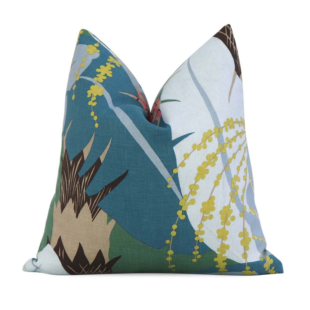 Spring is 60 Days Away | Ananas Peacock Throw Pillow Cover