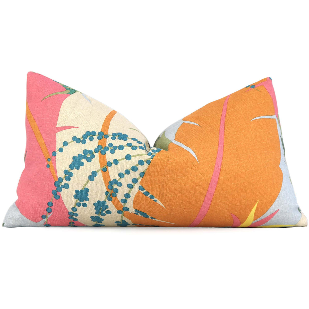 Schumacher Ananas Tropical Pineapple Designer Luxury Lumbar Throw Pillow Cover