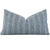 Schumacher Formentera Denim Textured Stripe Decorative Lumbar Throw Pillow Cover