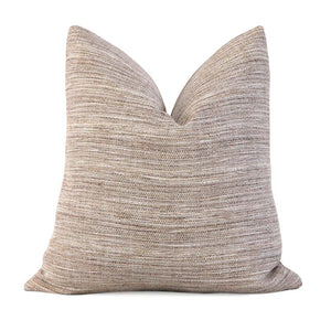 Schumacher Formentera Performance Sand Textured Tweed Designer Decorative Throw Pillow Cover