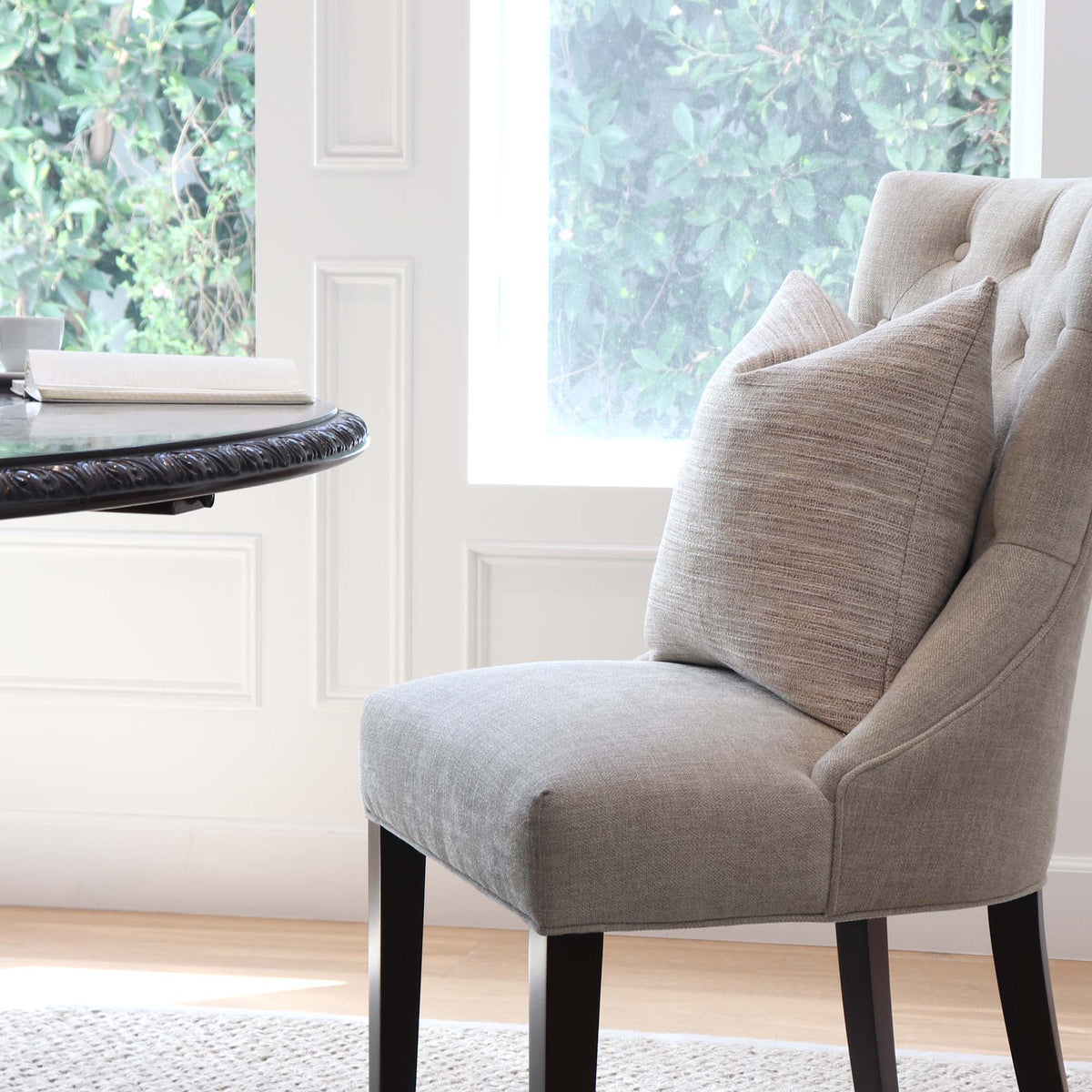 Schumacher Formentera Performance Sand Textured Tweed Designer Decorative Throw Pillow Cover in Home Decor