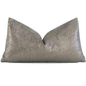 Schumacher Glimmer Mineral Textured Designer Luxury Lumbar Throw Pillow Cover