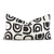 Schumacher Hidaya Williams Threshold Carbon Black Graphic Print Linen Decorative Lumbar Throw Pillow Cover
