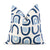 Schumacher Hidaya Williams Threshold Lapis Blue Graphic Print Designer Linen Decorative Throw Pillow Cover