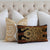 Schumacher Jokhang Tiger Velvet Brown / Black Luxury Designer Throw Pillow Cover with Gold Matching Throw Pillow
