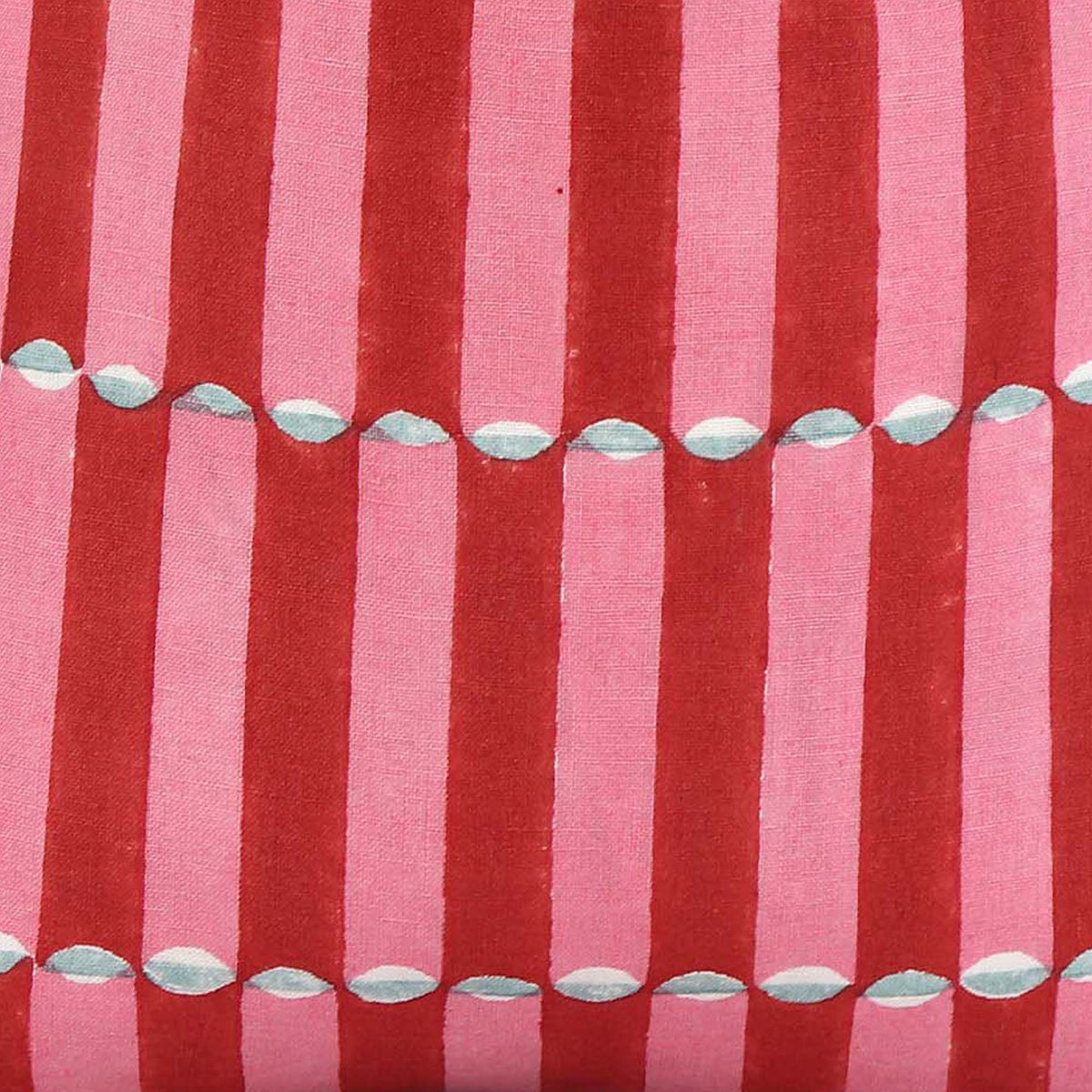 Luna Pink and Red / 4x4 inch Fabric Swatch