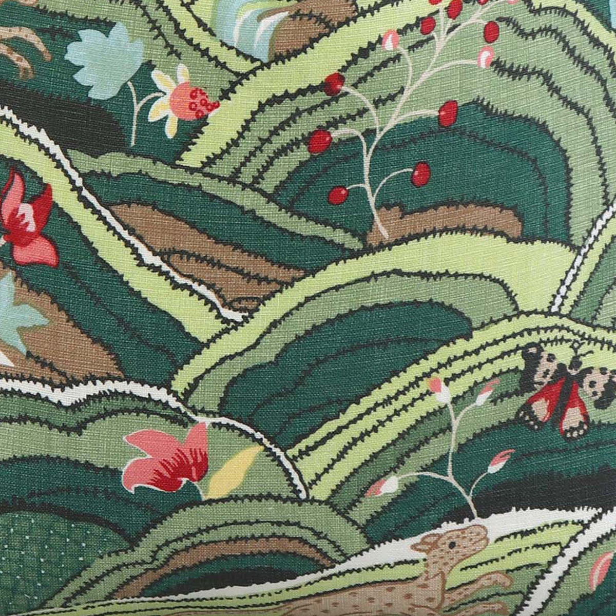 Rolling Hills Green / 4x4 inch Fabric Swatch