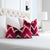 Schumacher Shock Wave Velvet Ruby Red Designer Luxury Throw Pillow Cover