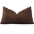 Schumacher Glimmer Bronze Dark Brown Designer Lumbar Throw Pillow Cover