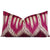 Schumacher Bukhara Ikat Fuchsia Pink Lumbar Pillow Cover