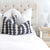 Schumacher Full Circle Navy Blue Pillow Cover in Bedroom