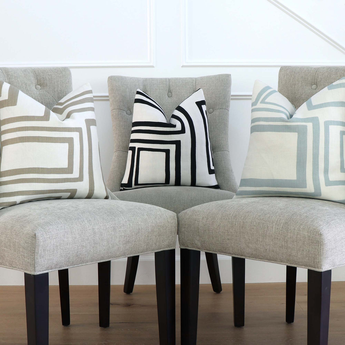 Schumacher Large Open Boxes Designer Throw Pillow Covers