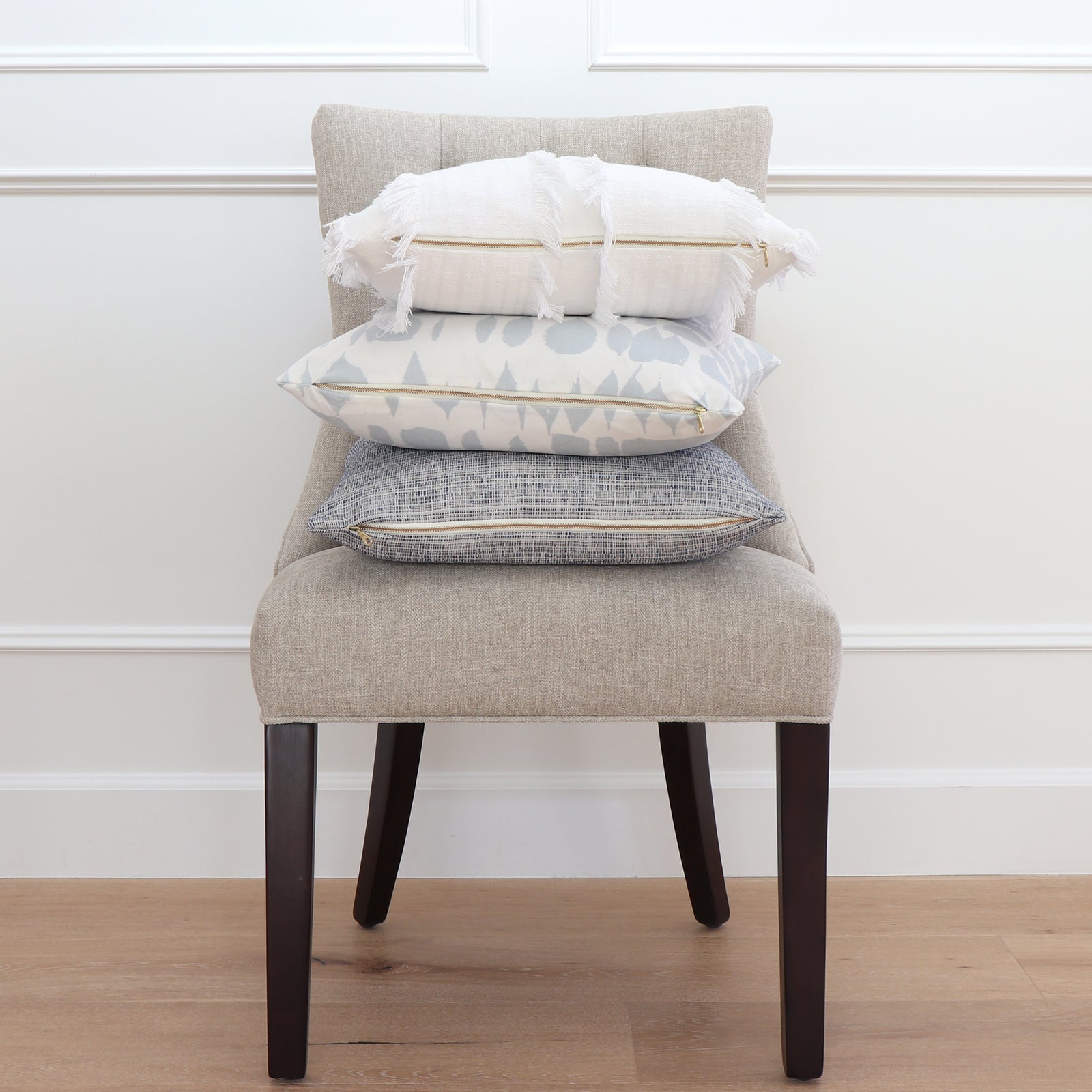 Schumacher Queen of Spain Sky Blue Throw Pillow Cover with Matching Pillows