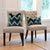 Schumacher Shock Wave Velvet Peacock Designer Throw Pillow Cover on Accent Chairs in Home