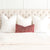 Schumacher Vanderbilt Garnet Velvet Designer Lumbar Pillow Cover in Bedroom