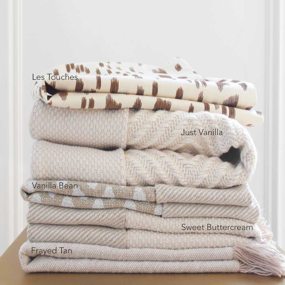 Les Touches Tan Pillow Cover at chloeandolive.com