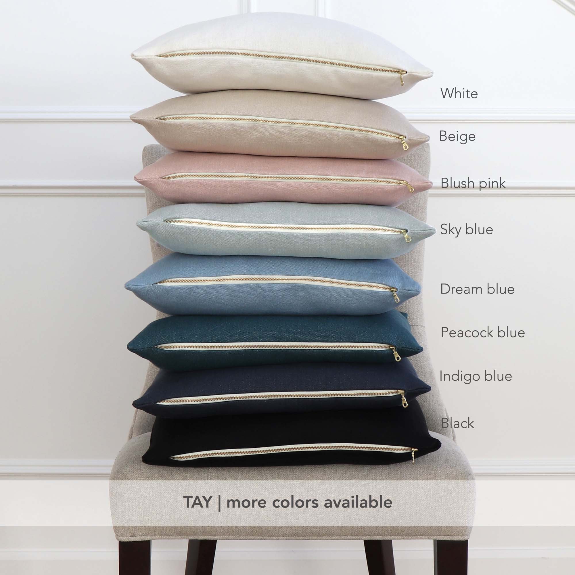 Tay Linen Pillow Covers in More Colors
