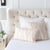 Thibaut Anna French Highland Peak Blush Pink Chevron Linen Designer Decorative Throw Pillow Cover in Bedroom