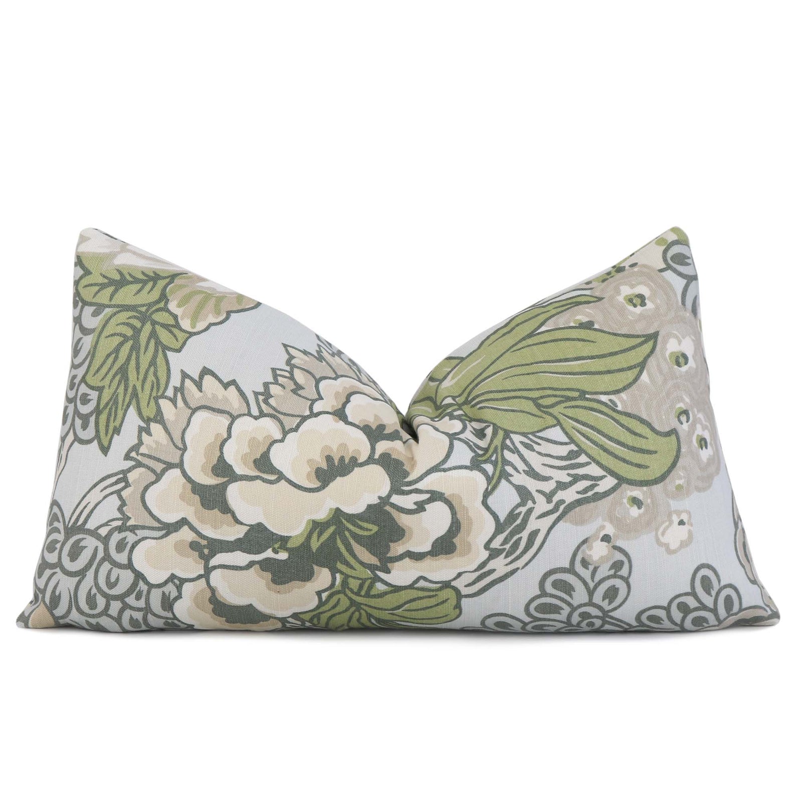 Thibaut Honshu Robin's Egg Light Blue Luxury Designer Lumbar Throw Pillow Cover