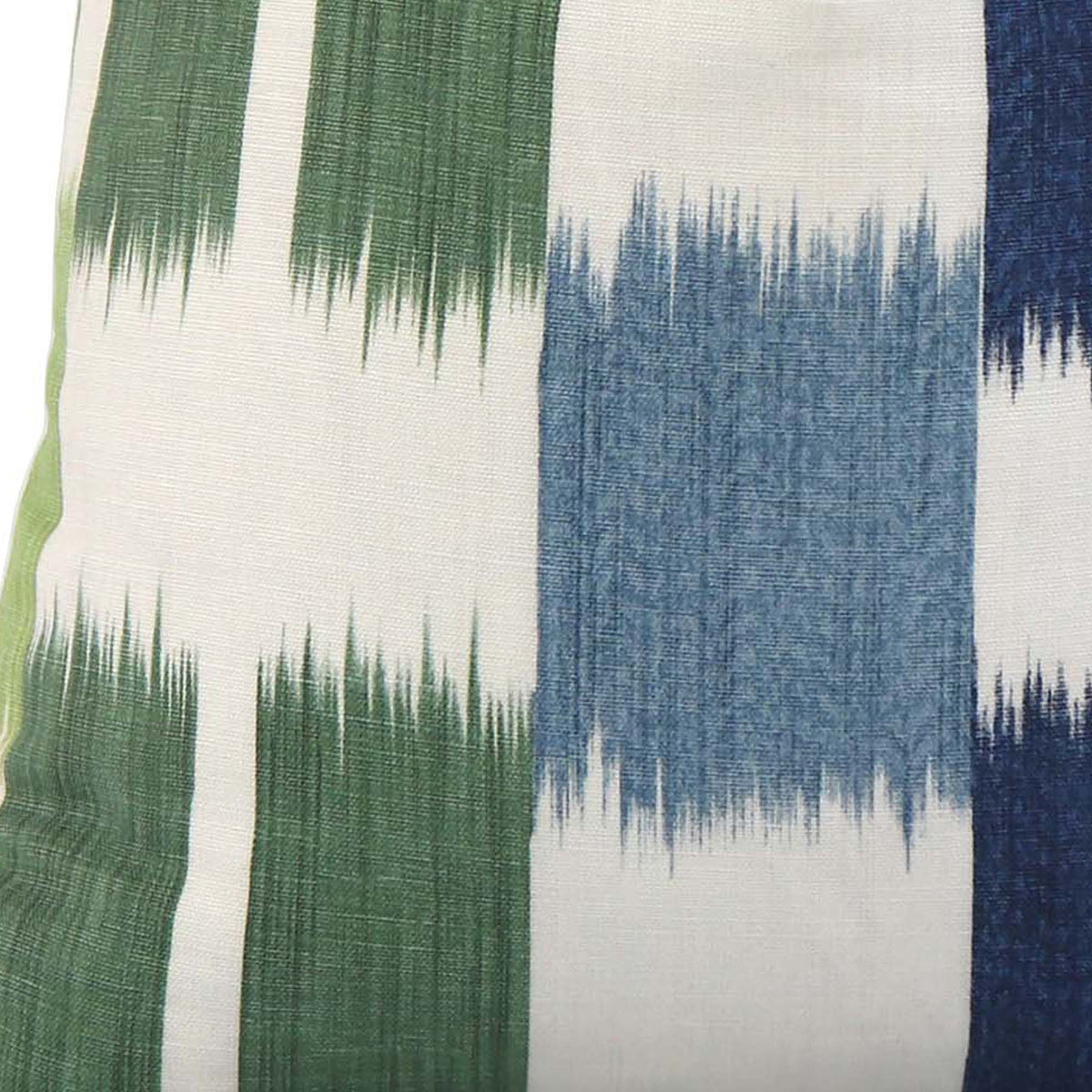 Kasuri Stripe Blue and Green / 4x4 inch Fabric Swatch