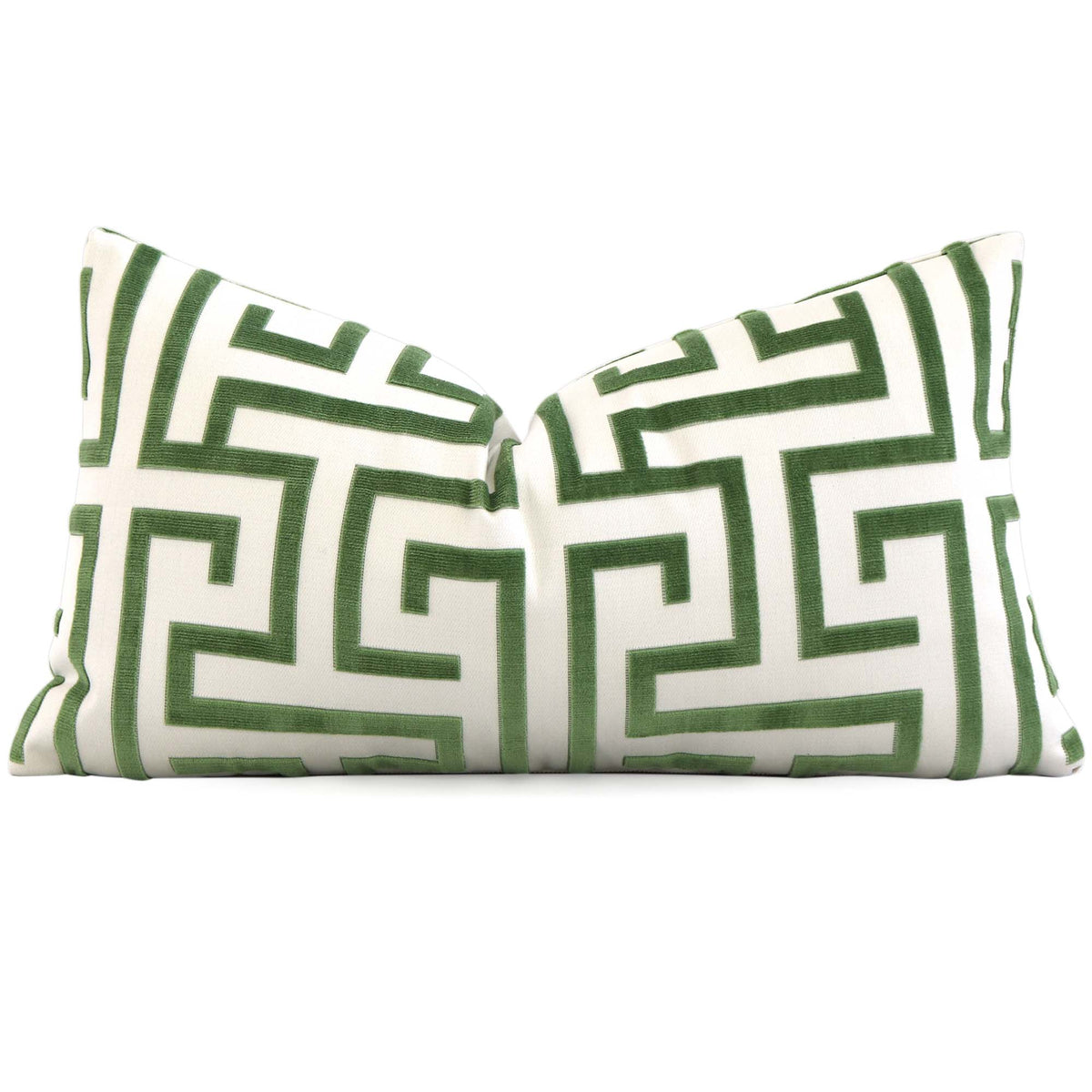 Thibaut Ming Trail Velvet Green Designer Throw Lumbar Pillow Cover