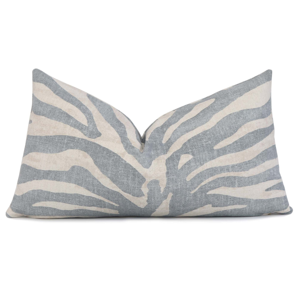 Thibaut Serengeti Zebra Aqua Blue Designer Luxury Lumbar Throw Pillow Cover