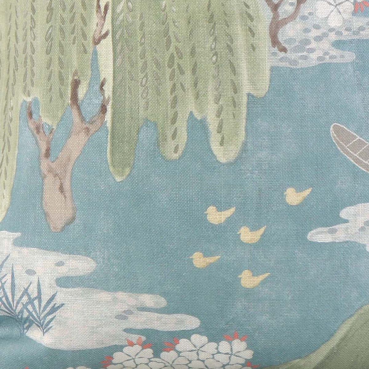 Willow Tree Turquoise / 4x4 inch Fabric Swatch