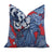 Thibaut Honshu Red and Blue Floral Decorative Designer Throw Pillow Cover