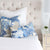 Thibaut Honshu Blue and Beige Decorative Designer Pillow Cover in Bedroom