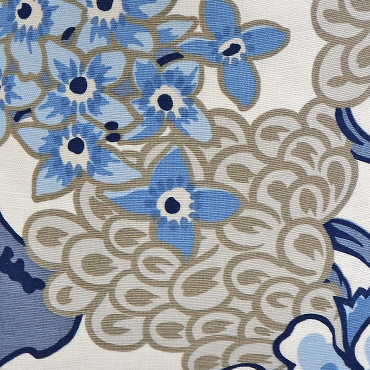 Honshu Blue and Beige / 4x4 inch Fabric Swatch