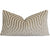 Schumacher Vanderbilt Greige Velvet Designer Lumbar Pillow Cover