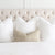 Schumacher Vanderbilt Greige Velvet Designer Lumbar Pillow Cover in Bedroom