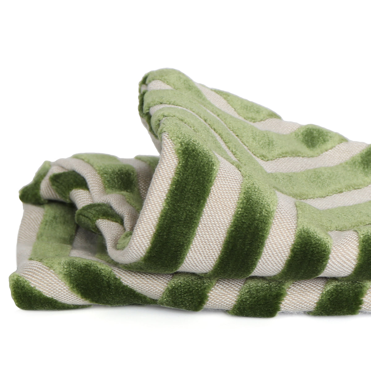 Vanderbilt Lettuce Velvet Pillow Cover Closeup