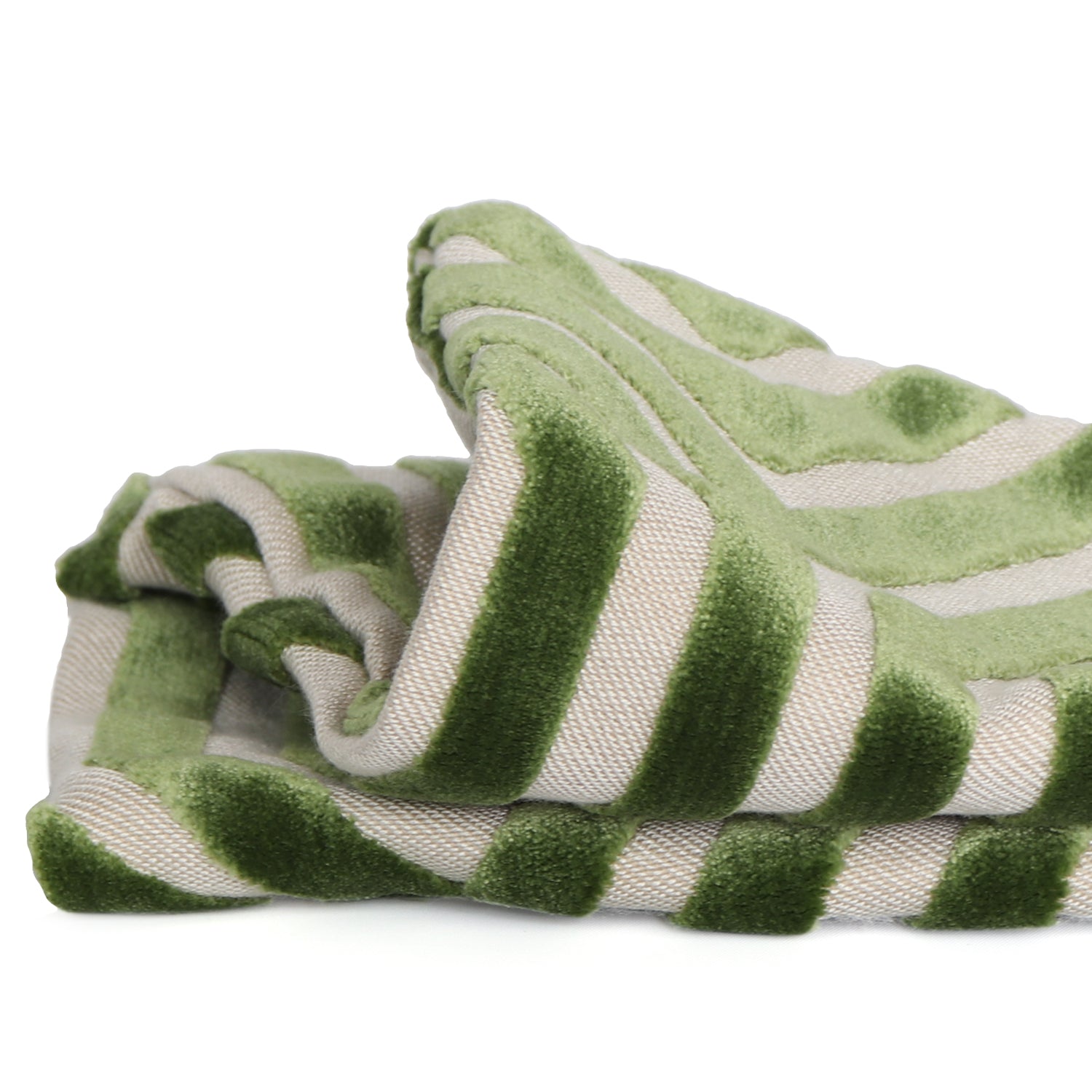 Vanderbilt Lettuce Velvet Pillow Cover Closeup