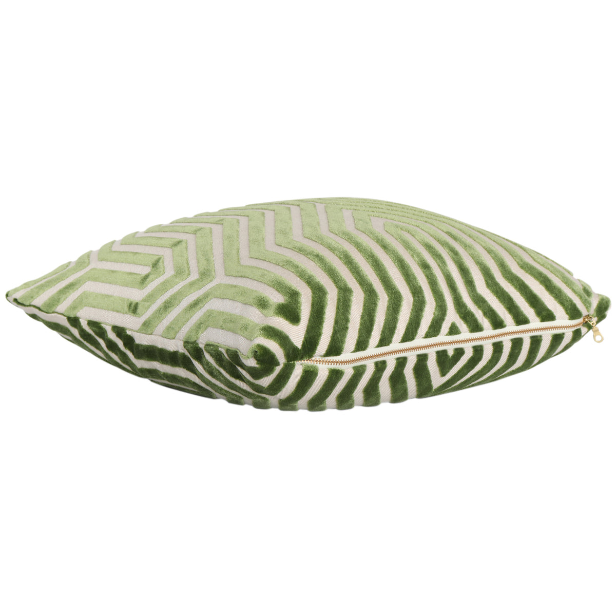 Vanderbilt Lettuce Velvet Pillow Cover Side View