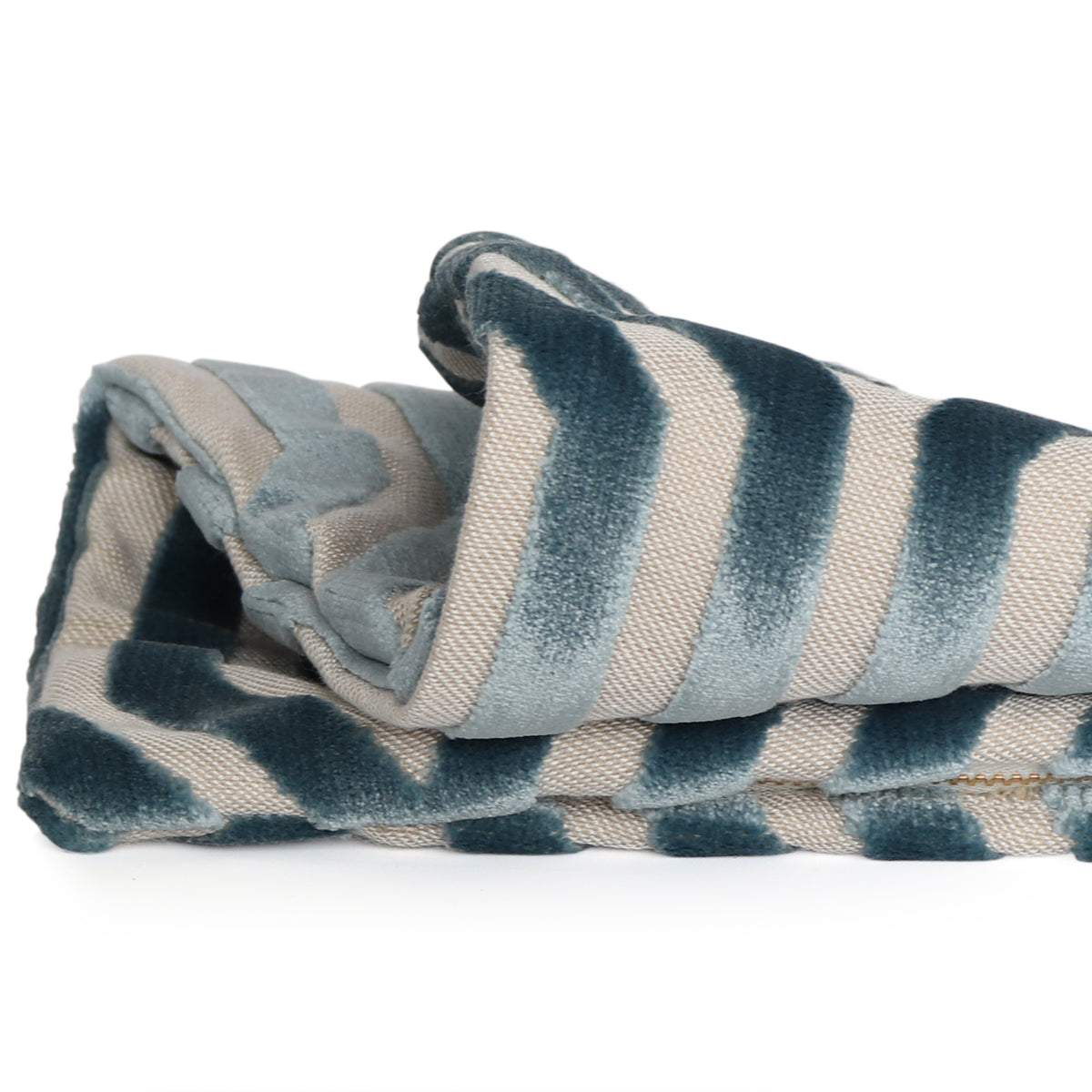 Vanderbilt Marine Velvet Pillow Cover Closeup