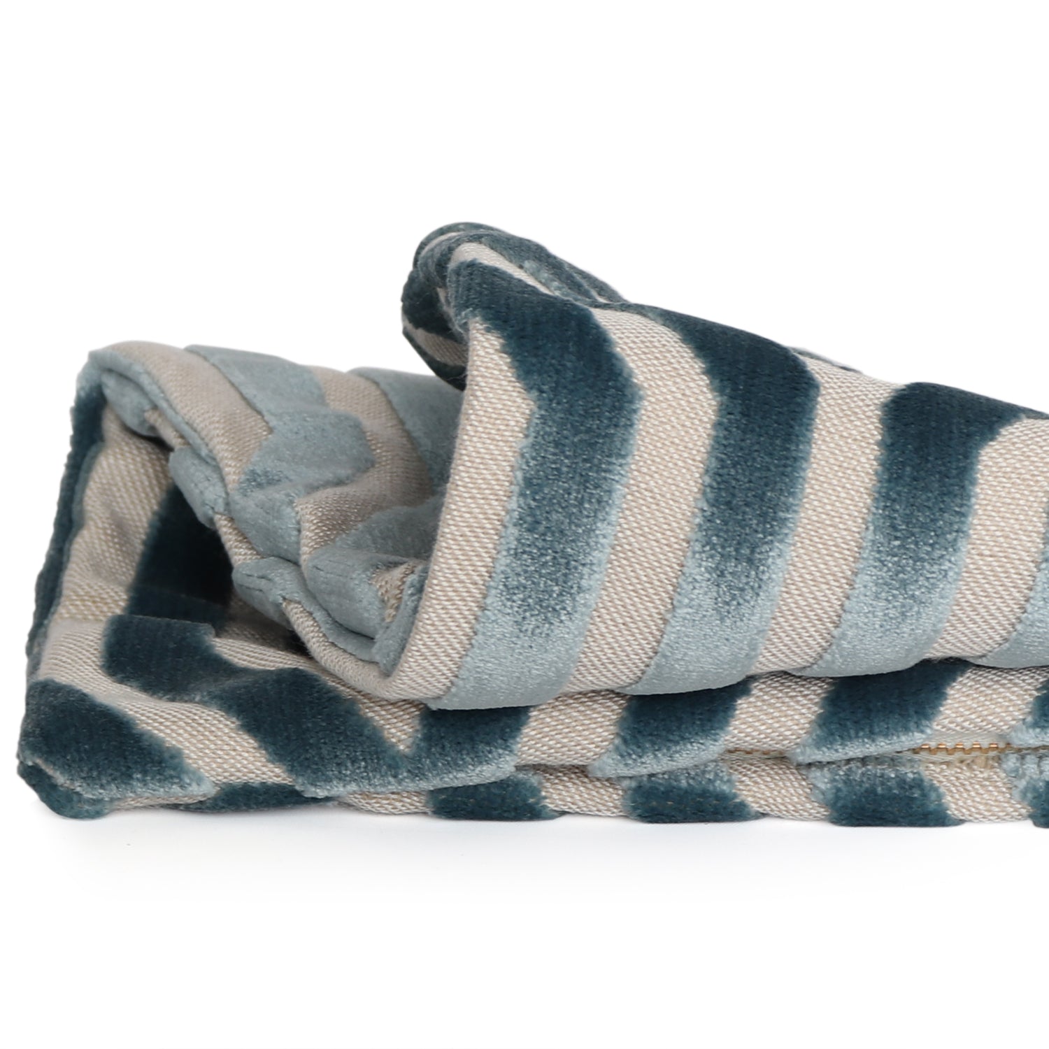 Vanderbilt Marine Velvet Pillow Cover Closeup