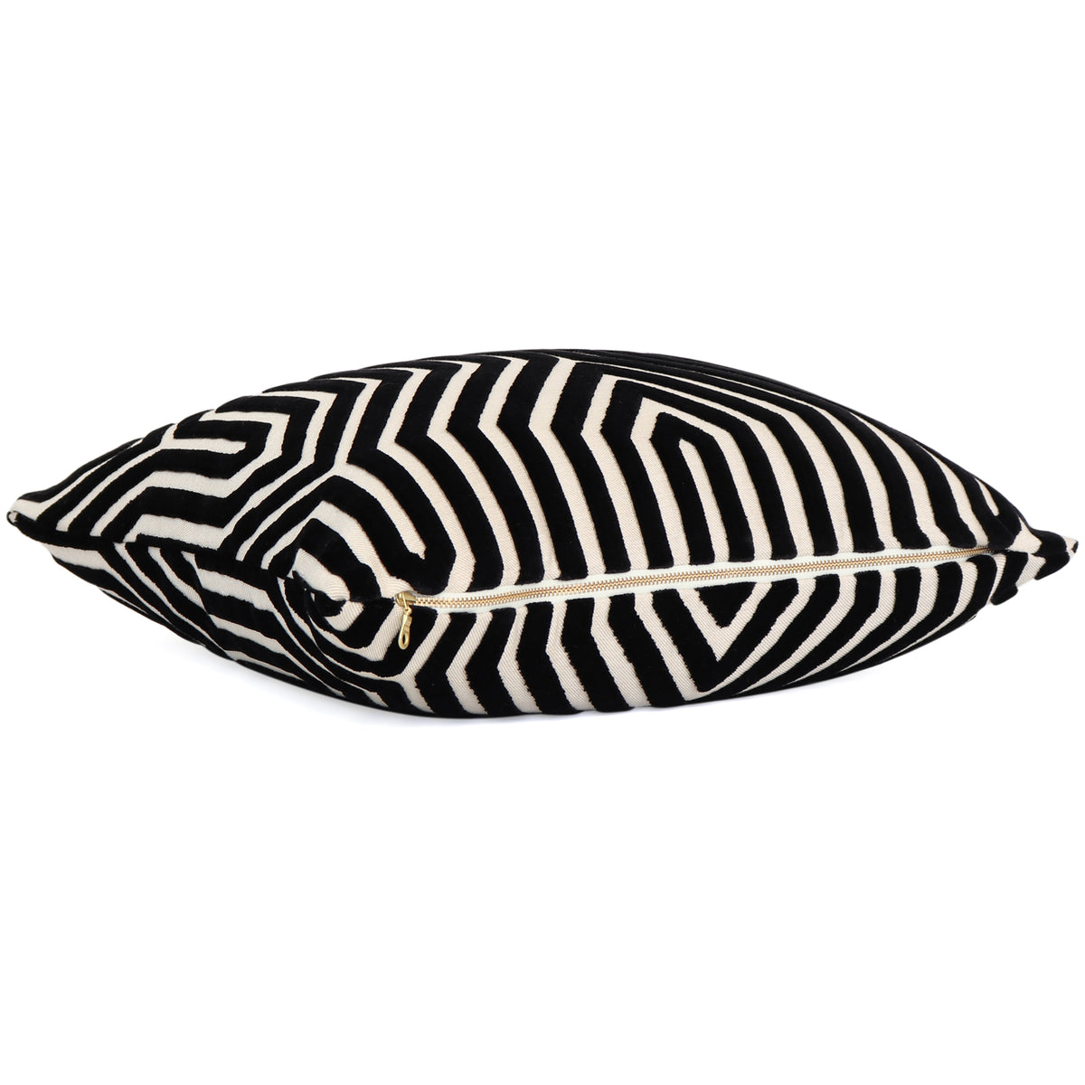 Schumacher Vanderbilt Noir Velvet Designer Throw Pillow Cover with Zipper