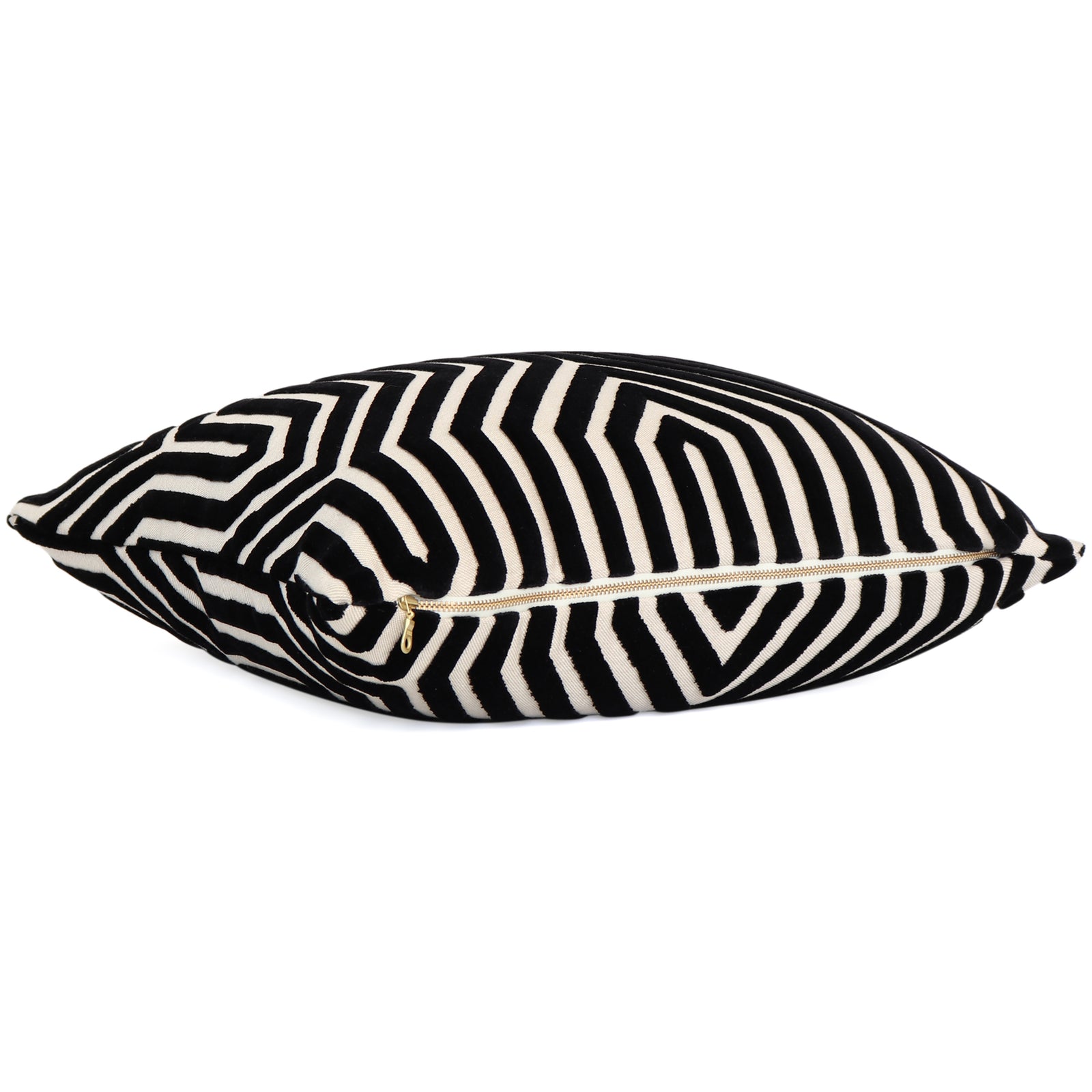 Schumacher Vanderbilt Noir Velvet Designer Throw Pillow Cover with Zipper