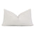 Zak + Fox Jibari Textured White Luxury Designer Lumbar Throw Pillow Cover