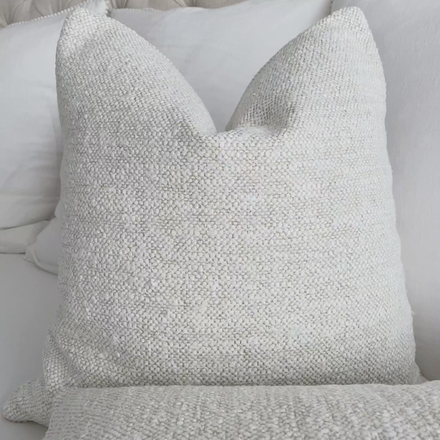 Thibaut Sasso Parchment Textured Soft Decorative Throw Pillow Cover Product Video