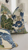 Thibaut Asian Scenic Blue and Green Chinoiserie Designer Luxury Decorative Throw Pillow Cover Product Video