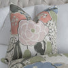 Thibaut Anna French Laura Floral Blush and Green Linen Designer Throw Pillow Cover Product Video