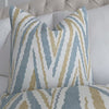 Thibaut Anna French Highland Peak Turquoise Chevron Printed Linen Designer Decorative Throw Pillow Cover Product Video