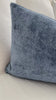 Kelly Wearstler Rebus Blue Textured Velvet Designer Luxury Throw Pillow Cover Product Video