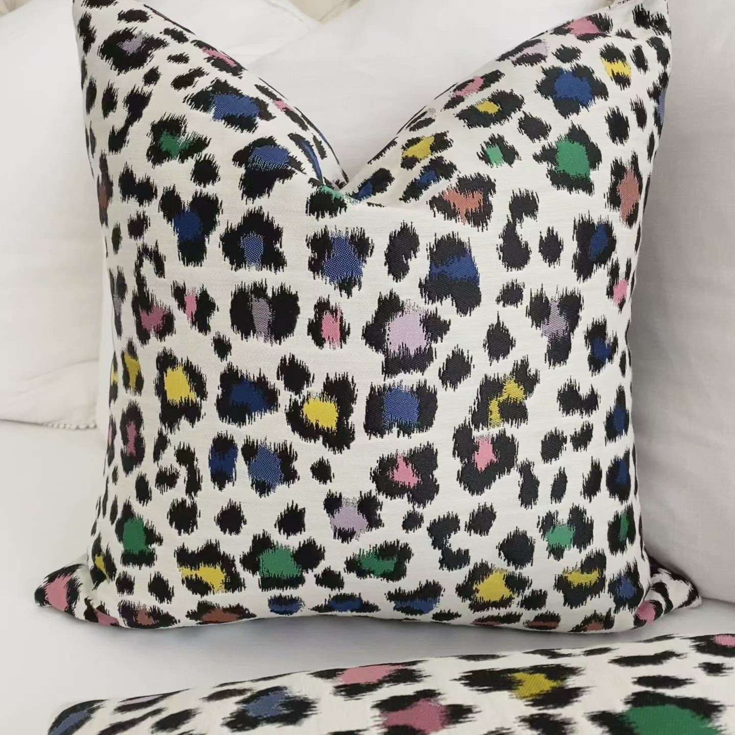 Scalamandre Rosette Disco Woven Colorful Animal Luxury Throw Pillow Cover Product Video