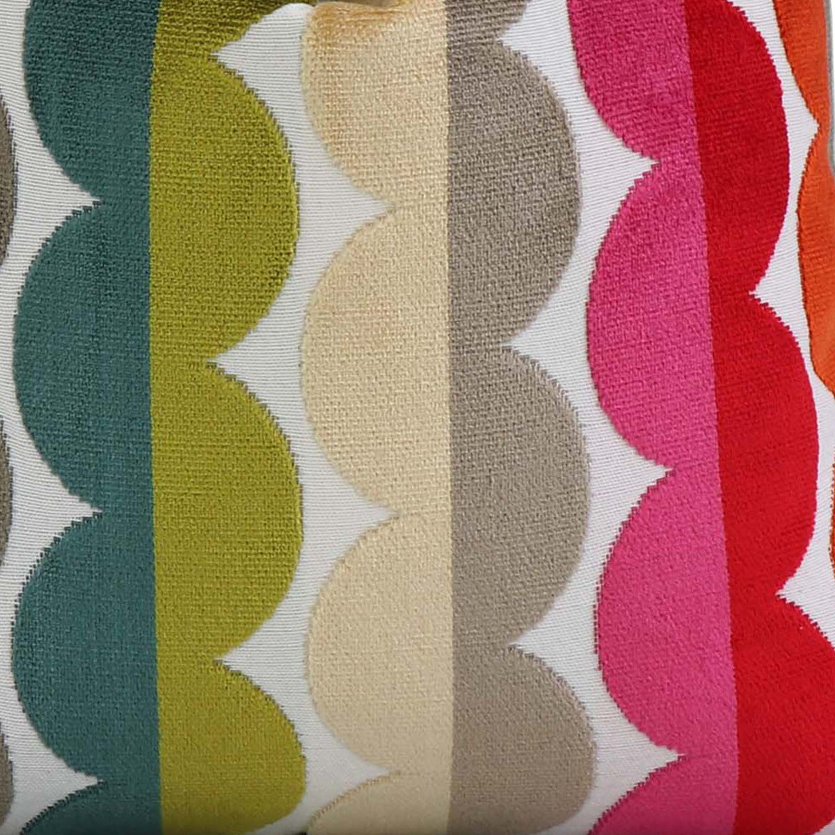 Kravet Curvy Velvet Stripes / 4x4 inch Fabric Swatch